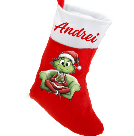 Cizmulita personalizată de Craciun cu Nume sau orice alt text XM1301S160 [2]