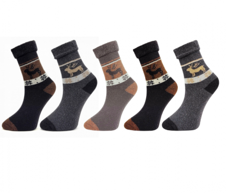 Sosete barbati Groase si Călduroase din bumbac, set 5 perechi, TFV9328, perfecte pentru iarna [0]