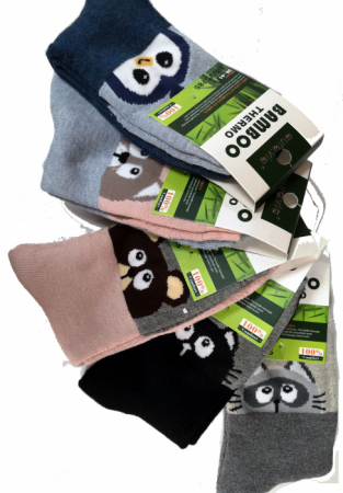 Sosete femei groase de iarna din bambus, set 5 perechi, NNV5785 [1]