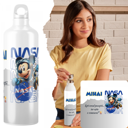 Termosuri personalizate - Sticlă Personalizată de Apă cu Logo și Nume | Cadouri Corporate