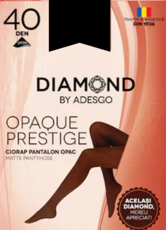 Strampi femei Opaque prestige, negru, Diamond by Adesgo, microfibra, 40 DEN [0]