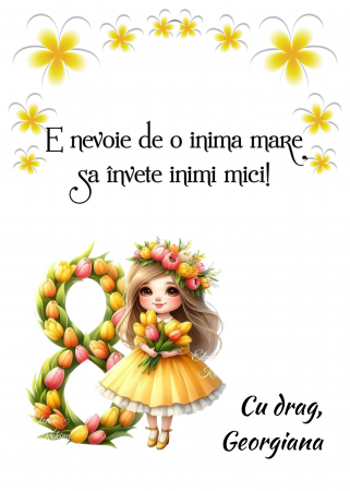 Tablou Cadou invatatoare sau profesoare 8 martie cu mesaje personalizate T1016_01 [1]