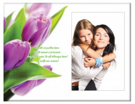 Rama foto sticla MAMA cu poze personalizate T1015_20 Rama foto sticla MAMA cu poze personalizate T1015_20