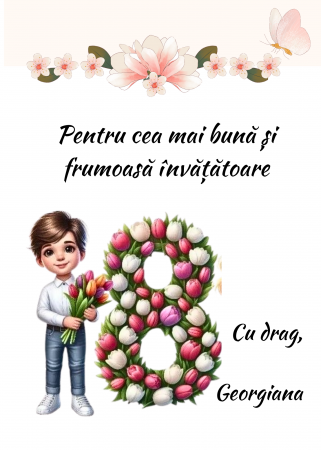 Tablou Cadou invatatoare sau profesoare 8 martie cu mesaje personalizate T1016_04 [1]