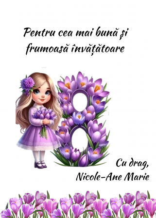 Tablou Cadou invatatoare sau profesoare 8 martie cu mesaje personalizate T1016_05 [1]