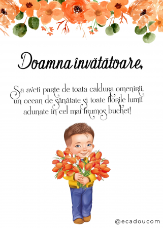 Tablou Cadou invatatoare sau profesoare 8 martie cu mesaje personalizate T1016_07 [1]