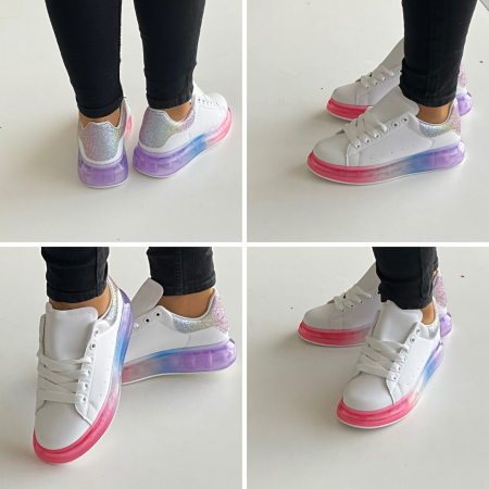 Tenisi dama albi Rainbow V8007-1 [2]