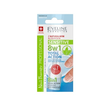 Tratamente pentru unghii - Tratament pentru unghii Eveline 8in1 Sensitive -12 ml