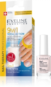 Tratamente pentru unghii - Tratament pentru unghiile piciorului Eveline 9in1 Total Action 12 ml
