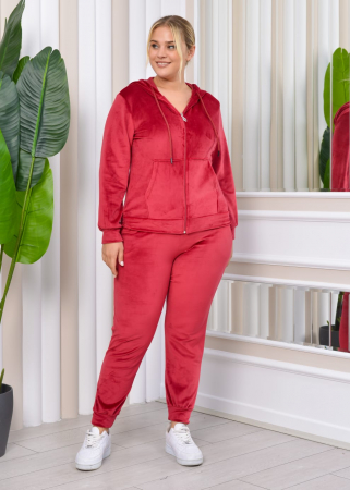 Trening dama visiniu, catifea soft, fermoar, e-Cadou [1]