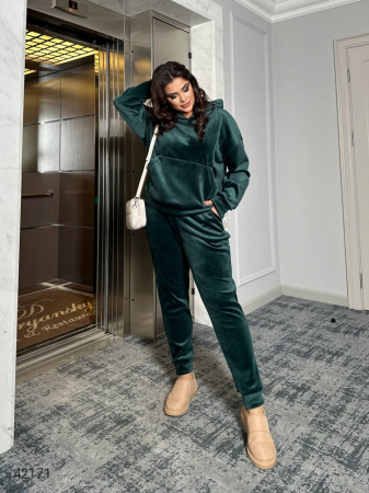 Trening marime mare batal dama, catifea soft, verde Emerald, 8072-24 e-Cadou [4]