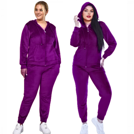 Trening dama MOV, catifea soft, fermoar, e-Cadou [2]