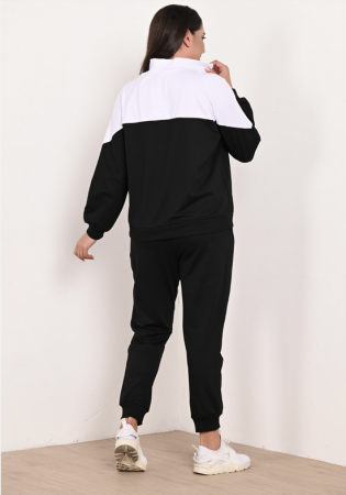 Trening de dama din bumbac de caliate, serie batal  42-50, alb/negru 3028-22 [2]