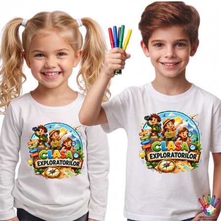 Tricou Clasa Exploratorilor Personalizat | Copii și Profesori [1]