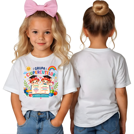 Cadouri pentru profesori sau absolventi - Tricou  Absolventi Grupa Ciupercutelor – Bumbac 100% pentru Copii și Profesori