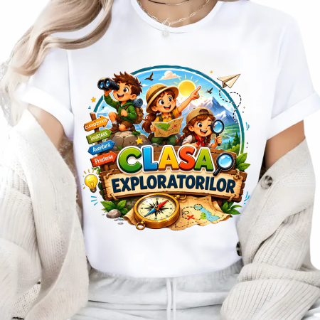 Cadouri pentru profesori sau absolventi - Tricou Clasa Exploratorilor Personalizat | Copii și Profesori