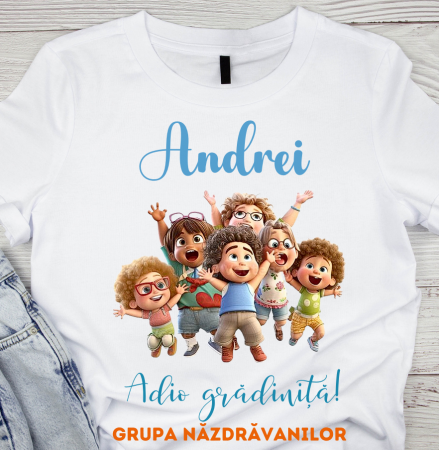 Cadouri copii 5 ani - Tricou absolvire Grupa nazdravanilor pentru  educatoare, elevi clasa 4 sau gradinita ABS10906