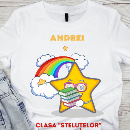 Tricou absolvire Clasa stelutelor pentru educatoare, elevi clasa 4 sau gradinita ABS10892 Tricou absolvire Clasa stelutelor pentru educatoare, elevi clasa 4 sau gradinita ABS10892