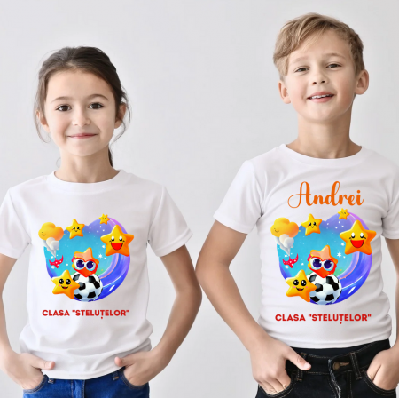 Cadouri copii 5 ani - Tricou absolvire Clasa stelutelor pentru  educatoare, elevi clasa 4 sau gradinita ABS10894