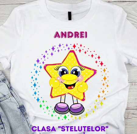 Cadouri aniversare - Tricou absolvire Clasa stelutelor pentru  educatoare, elevi clasa 4 sau gradinita ABS10896