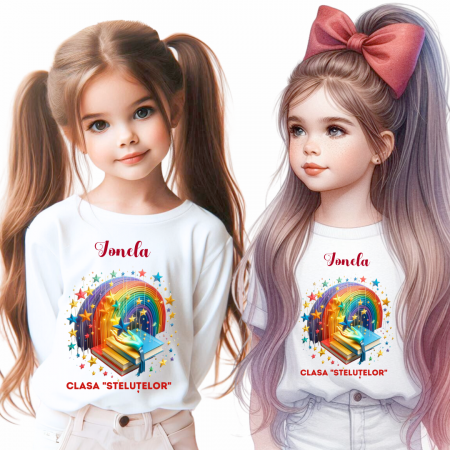 OFERTE SCOLARE - Tricou absolvire Clasa stelutelor pentru  educatoare, elevi clasa 4 sau gradinita ABS10897.1