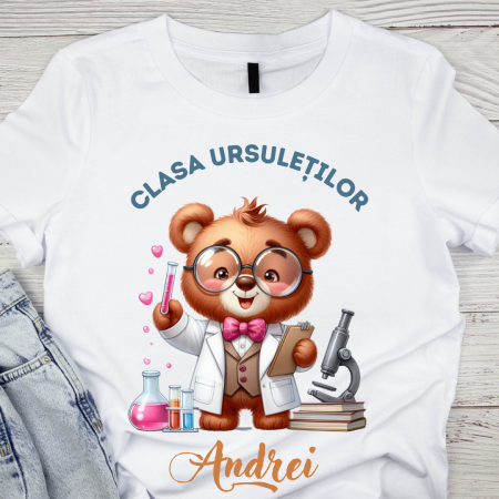 Cadouri copii 5 ani - Tricou absolvire Clasa ursuletilor pentru elevi clasa 4 sau gradinita ABS1075