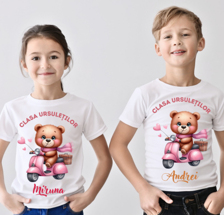 Tricou absolvire Clasa ursuletilor pentru elevi clasa 4 sau gradinita ABS1077 [1]