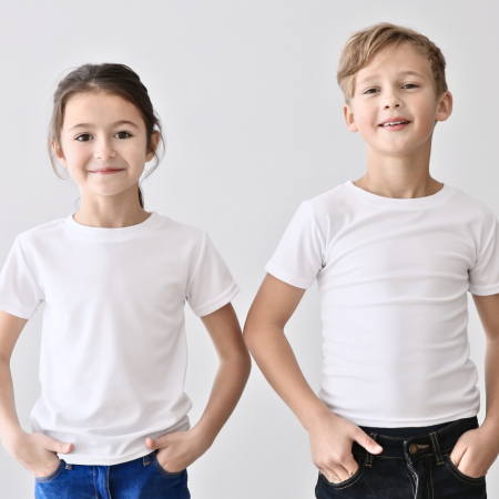 Cadouri pentru profesori sau absolventi - Tricou alb copii clasic Roly BEAGLE, 100% bumbac, 155gr/mp