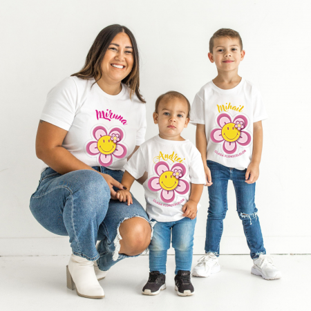 Tricou absolvire elevi clasa 4 sau gradinita Clasa Floricelelor cu text sau poze ABS1052 [1]