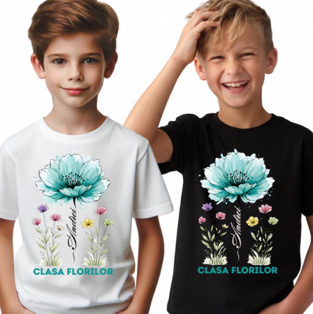 Tricou absolvire elevi clasa 4 sau gradinita Clasa Floricelelor [1]
