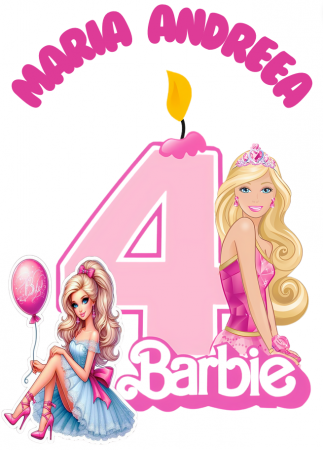 Tricou aniversar  personalizat cu papusa Barbie  TAN1011 [1]