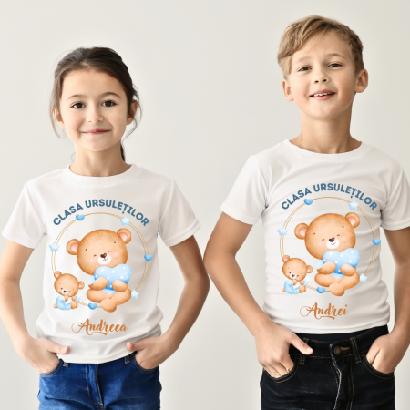 Tricou absolvire elevi clasa 4 sau gradinita Clasa ursuletilor cu text sau poze ABS1059 [2]