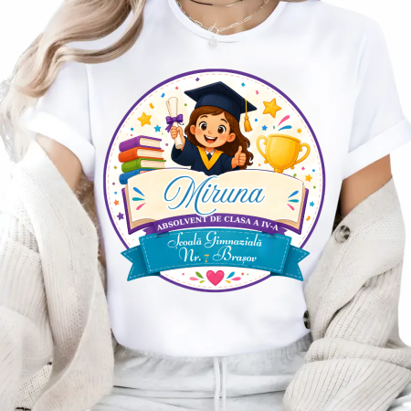 Cadouri pentru profesori sau absolventi - Tricou absolvire – Cadou Inspirat pentru Școală