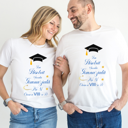 Cadouri copii 5 ani - Tricou absolvire elevi clasa 4 sau gimnaziala ABS10912