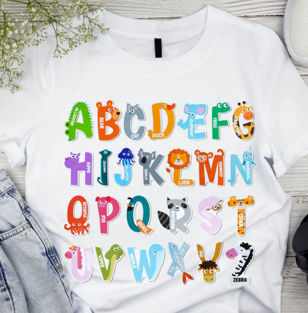 Cadouri pentru profesori sau absolventi - Tricou alb  Back to school prima zi de gradinita scoala din bumbac ABS11235