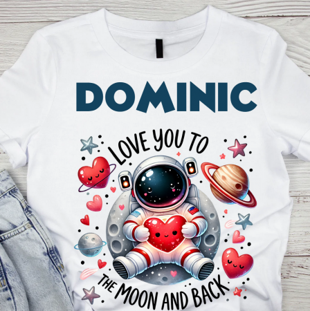 Cadouri copii 5 ani - Tricou aniversar astronaut pentru copii  alb din bumbac AST1149