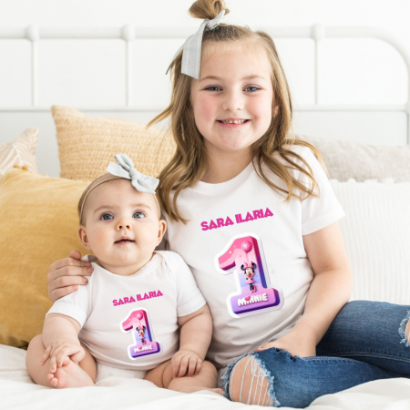 Cadouri Colegi, sefi sau angajati - Tricou aniversar personalizat cu Minnie Mouse  TAMM1012.3