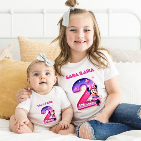 Cadouri Colegi, sefi sau angajati - Tricou aniversar personalizat cu Minnie Mouse  TAMM1012.5