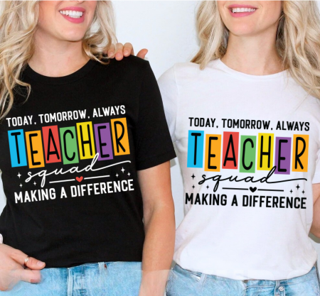 Cadouri pentru profesori sau absolventi - Tricou back to school bumbac– cadou personalizat pentru profesori