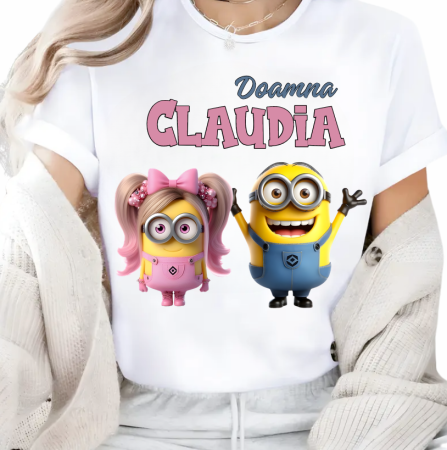 Tricou scolar personalizat pentru profesori și elevi tematica Minioni [1]