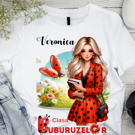 Cadouri Colegi, sefi sau angajati - Tricou Doamna la Clasa buburuzelor  pentru scoala sau gradinita  ABS1068.3