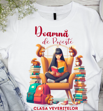 OFERTE SCOLARE - Tricou scolare Clasa veveritelor pentru absolventi de scoala sau gradinita ABS1121.04