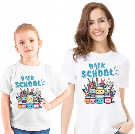 Cadouri copii 5 ani - Tricou copii Back to school ABS11210