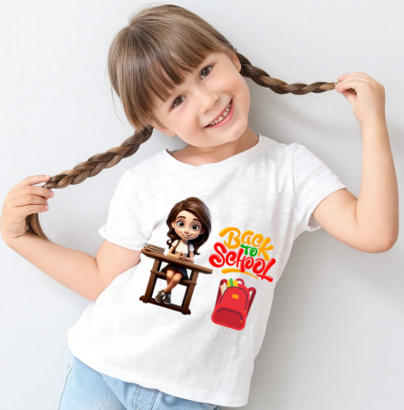 Cadouri copii 6 ani - Tricou copii Back to school pentru inceputul scolii ABS11212