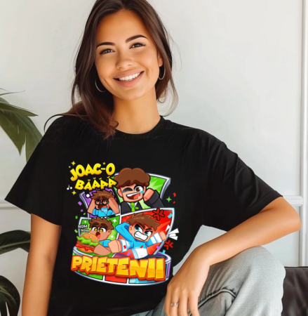 Cadouri copii 5 ani - Tricou Copii Joac-o, Baaaaa cu Prietenii – Trendul Urban al Momentului