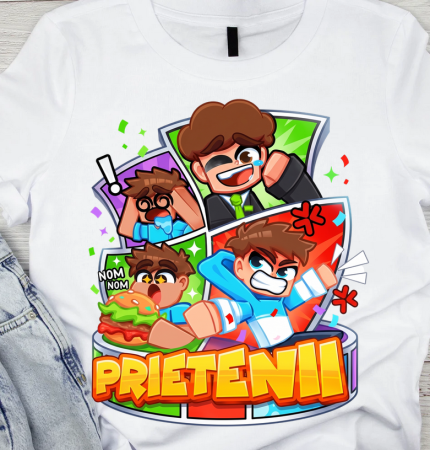 Cadouri copii 5 ani - Tricou Copii Joac-o, Baaaaa cu Prietenii – Trendul Urban al Momentului