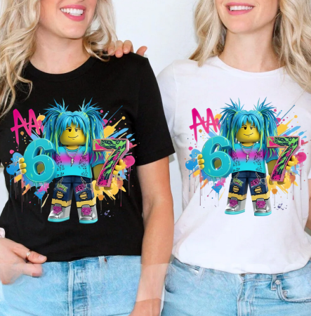 Cadouri copii 5 ani - Tricou Copii „SIX SEVEN” – Trendul Urban al Momentului