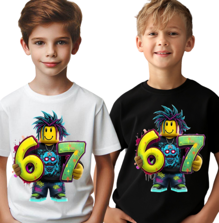 Cadouri copii 5 ani - Tricou Copii „SIX SEVEN” – Trendul Urban al Momentului