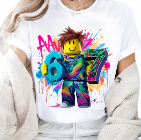 Cadouri copii 5 ani - Tricou Copii „SIX SEVEN” – Trendul Urban al Momentului