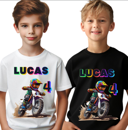 Tricou cu  Motocicleta cu Cifră Aniversară Official| Cadou Personalizat e-CADOU [1]